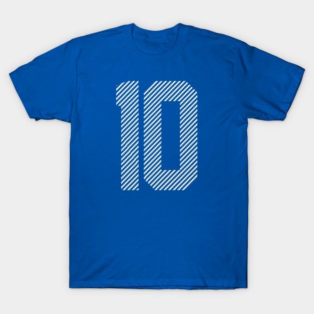 Iconic Number 10 T-Shirt by Teebevies